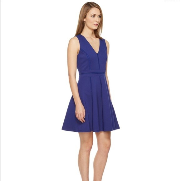 Adelyn Rae Cutout Teal Fit and Flare Dress Medium - Picture 6 of 7